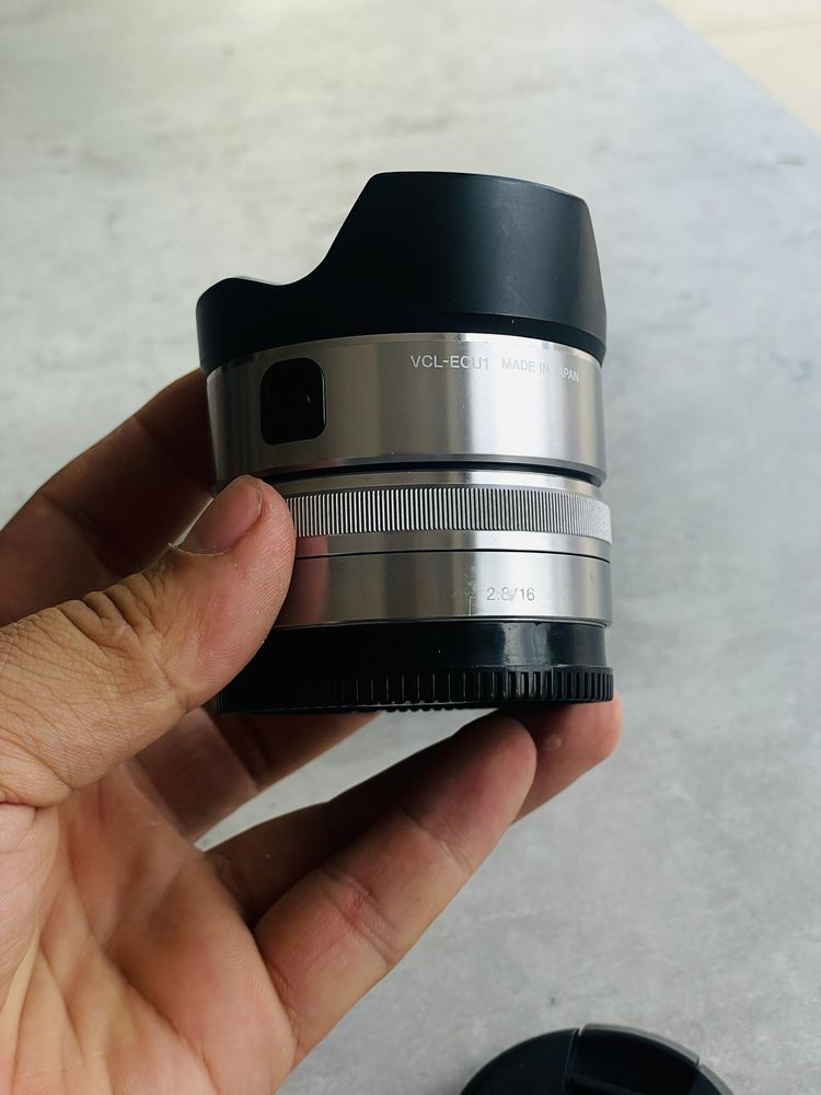 Sony 16mm 2.8f. + VCL-ECU1 converter x0.75