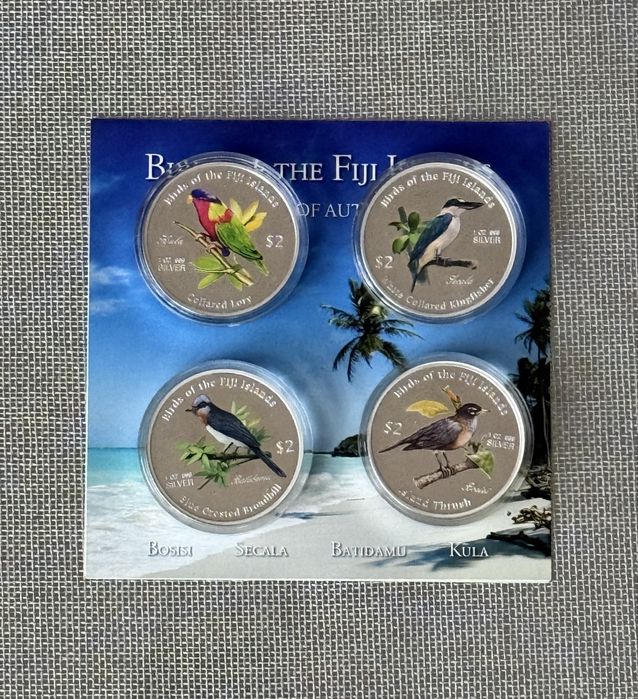 Сребърни монети - 1 унция - Birds of the Fiji Islands