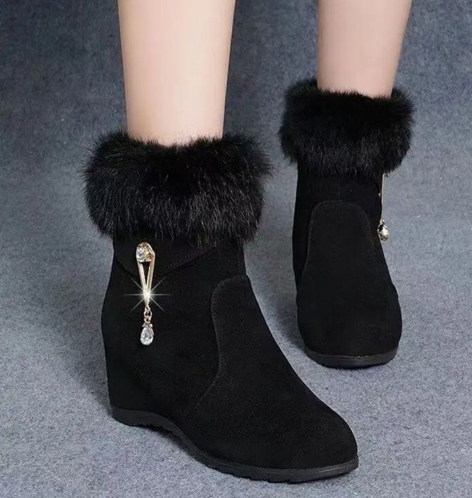 Обувь зимняя на танкетке