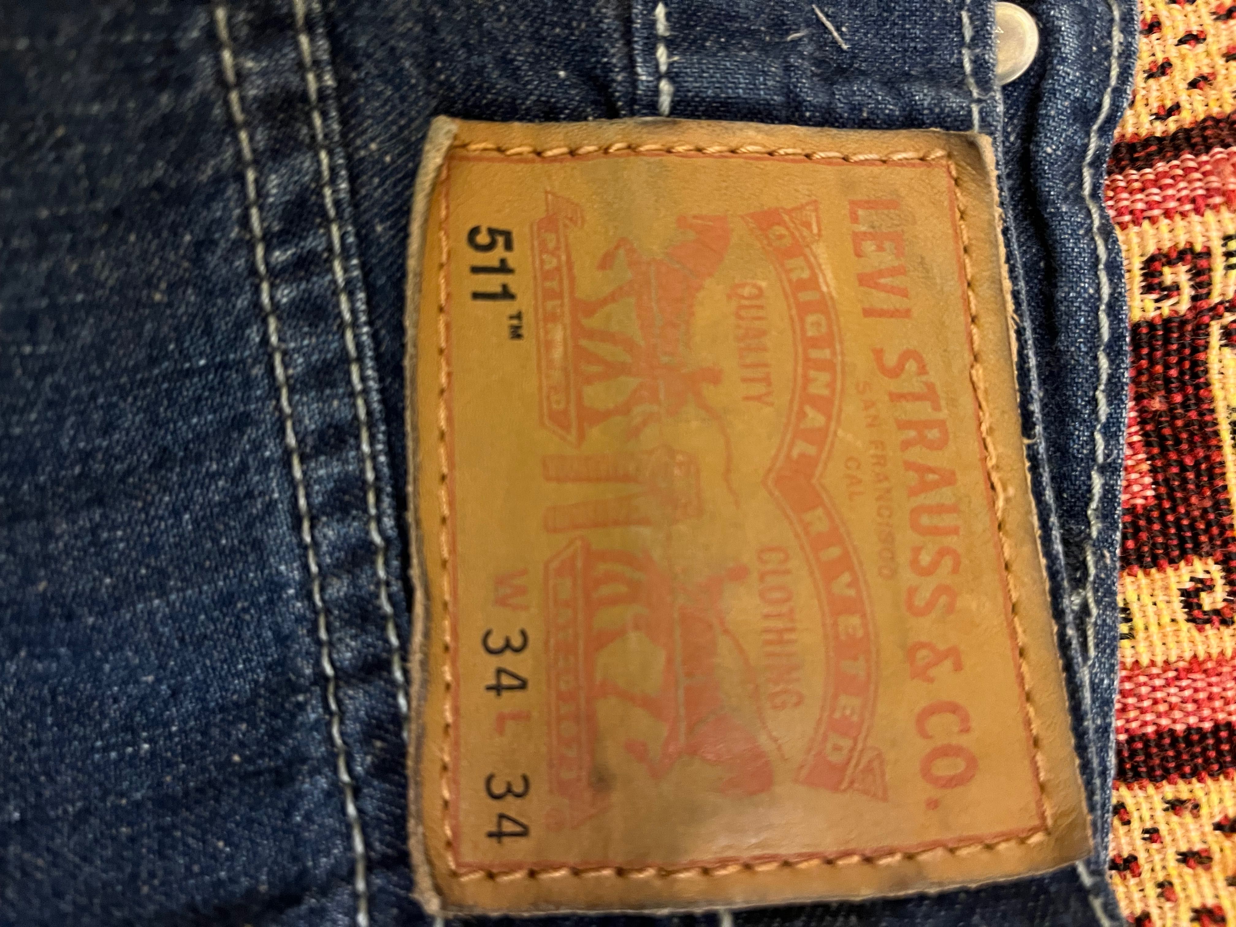 Дънки Оригинални Levi’s 511 размер 34/34, като нови