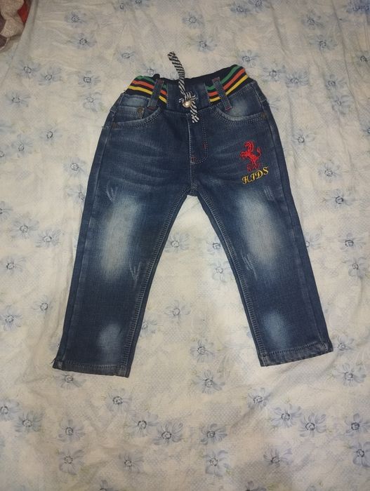 Джинсы детские теплые для мальчиков