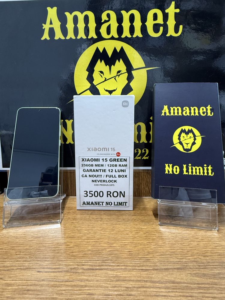 Xiaomi 15 Green 256GB/12GB RAM Folie si Husa Cadou Garantie 12 Luni.