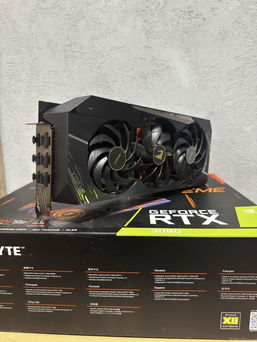Placă video NVIDIA RTX 3080 10GB AORUS XTREME – cu afișaj LED