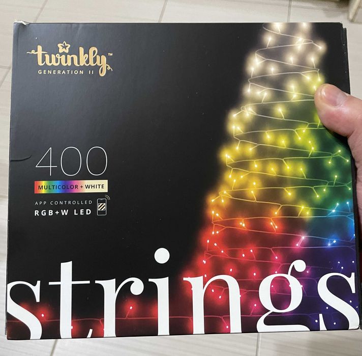 Instalatie brad Twinkly Strings 400 LED RGB+White