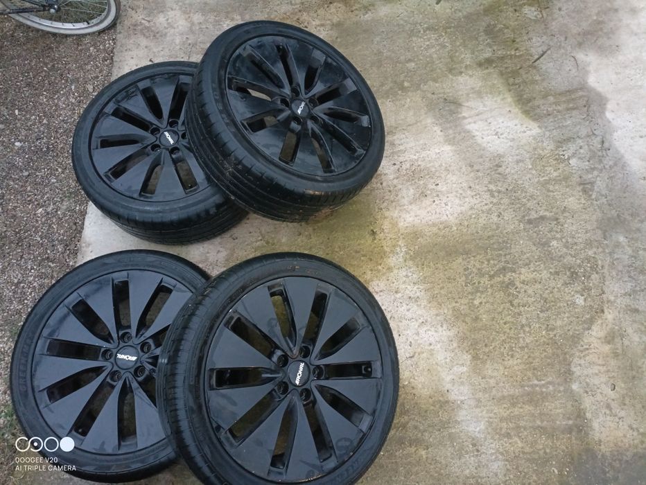 Jante 5×112 R18 cu cauciucuri ramflet