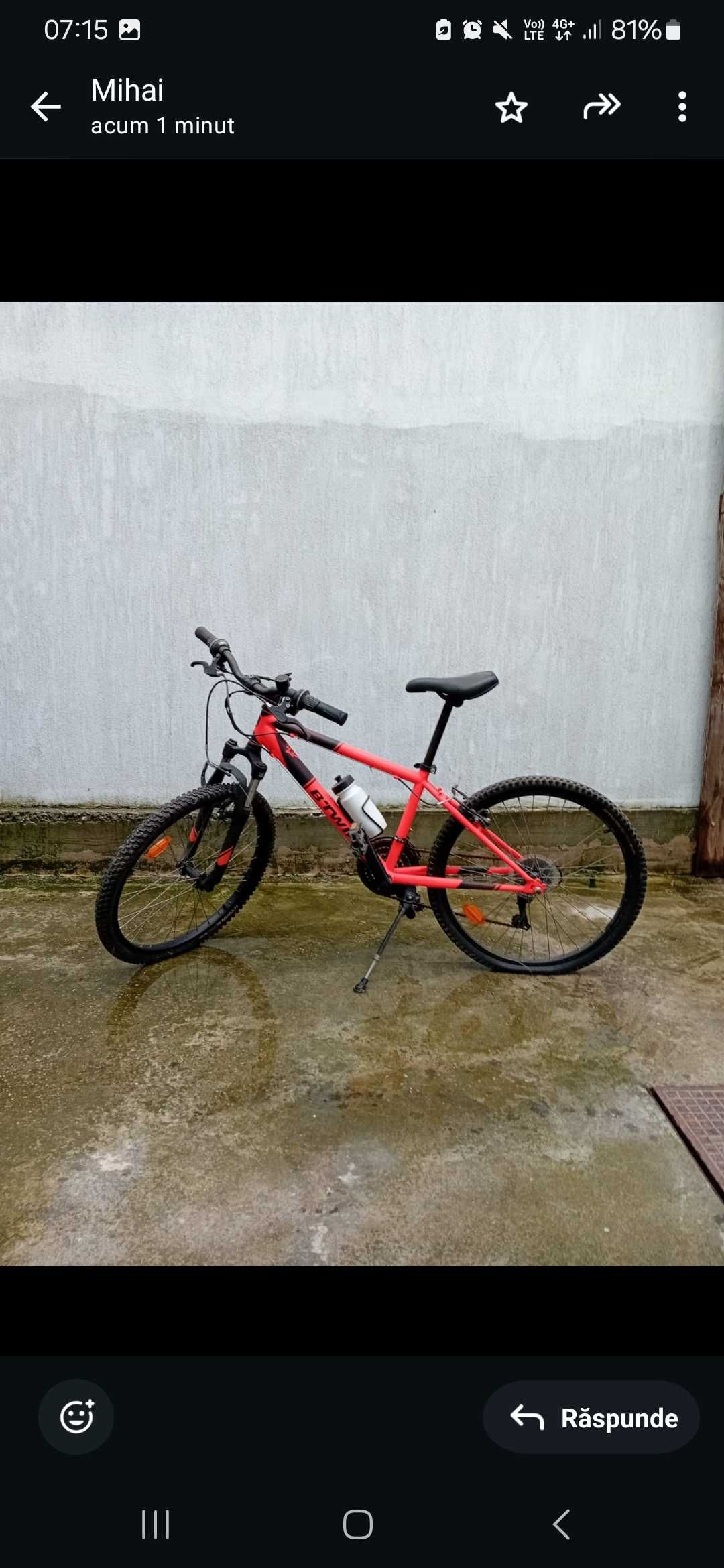 Bicicleta copii 10/16 ani