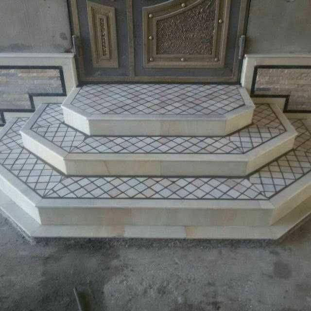 Цоколь, лестницы, полы-мрамор, брусчатка,кафель. Дикая корка,