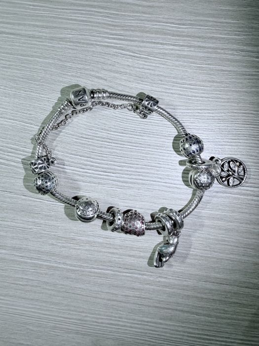 Vand bratara Pandora argint 925 (9 charmuri)