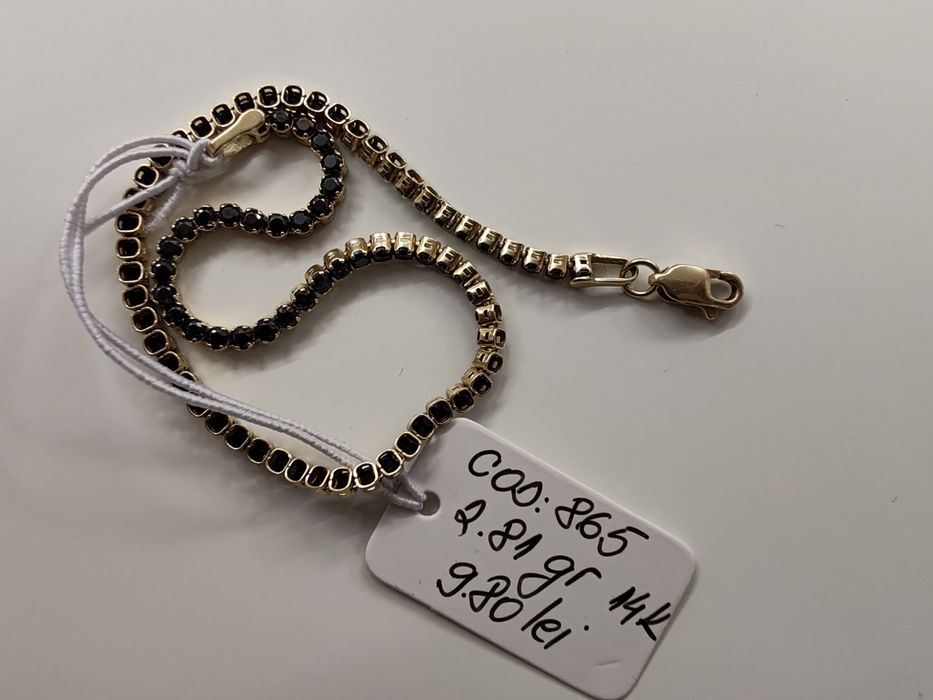 Brățară tennis unisex Aur 14k Gr 2,81 cod unic 865