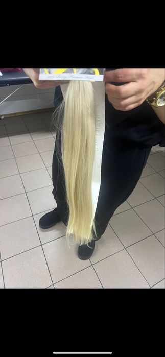 Extensii blonde par natural