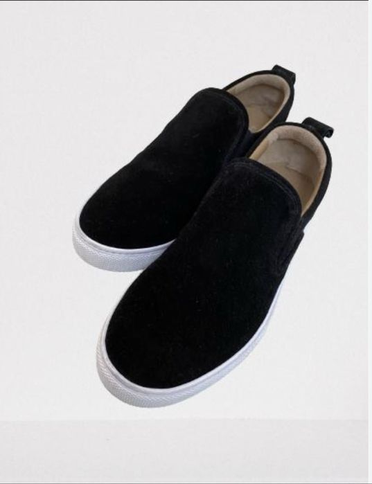 Замшевые женские слипоны (лоферы)38 размер.Новые.