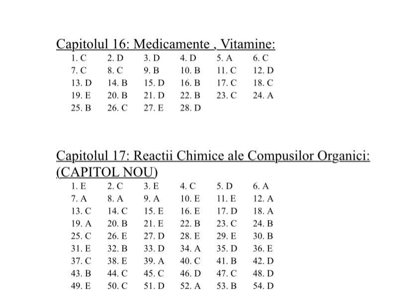 Rezolvări grile admitere Medicina Galati 2024