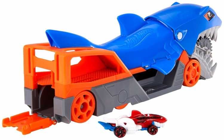 Hot Wheels Basic. Автовоз Кусающая Акула GVG360, пластик, голубой