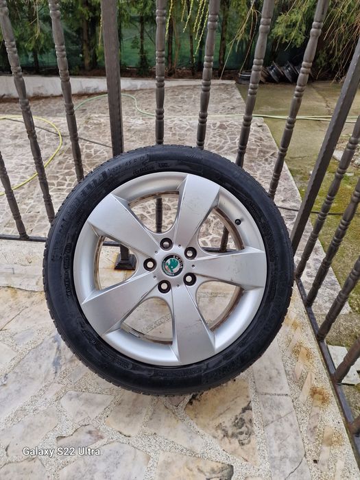 Skoda 17 original 4бр алуминиеви джанти Замъка Ямбол