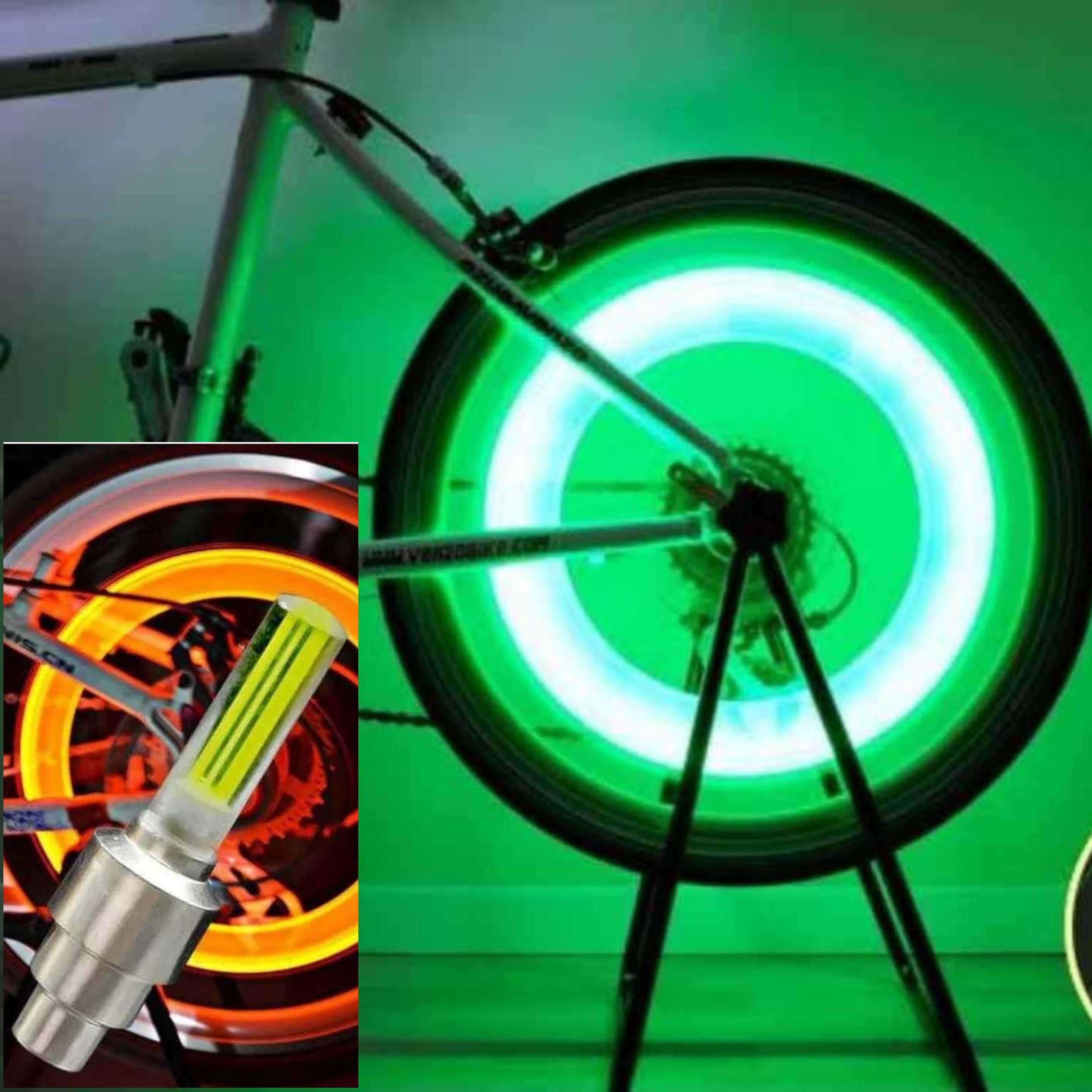Set 4 capace lumini leduri roti biciclete moto atv cu senzori