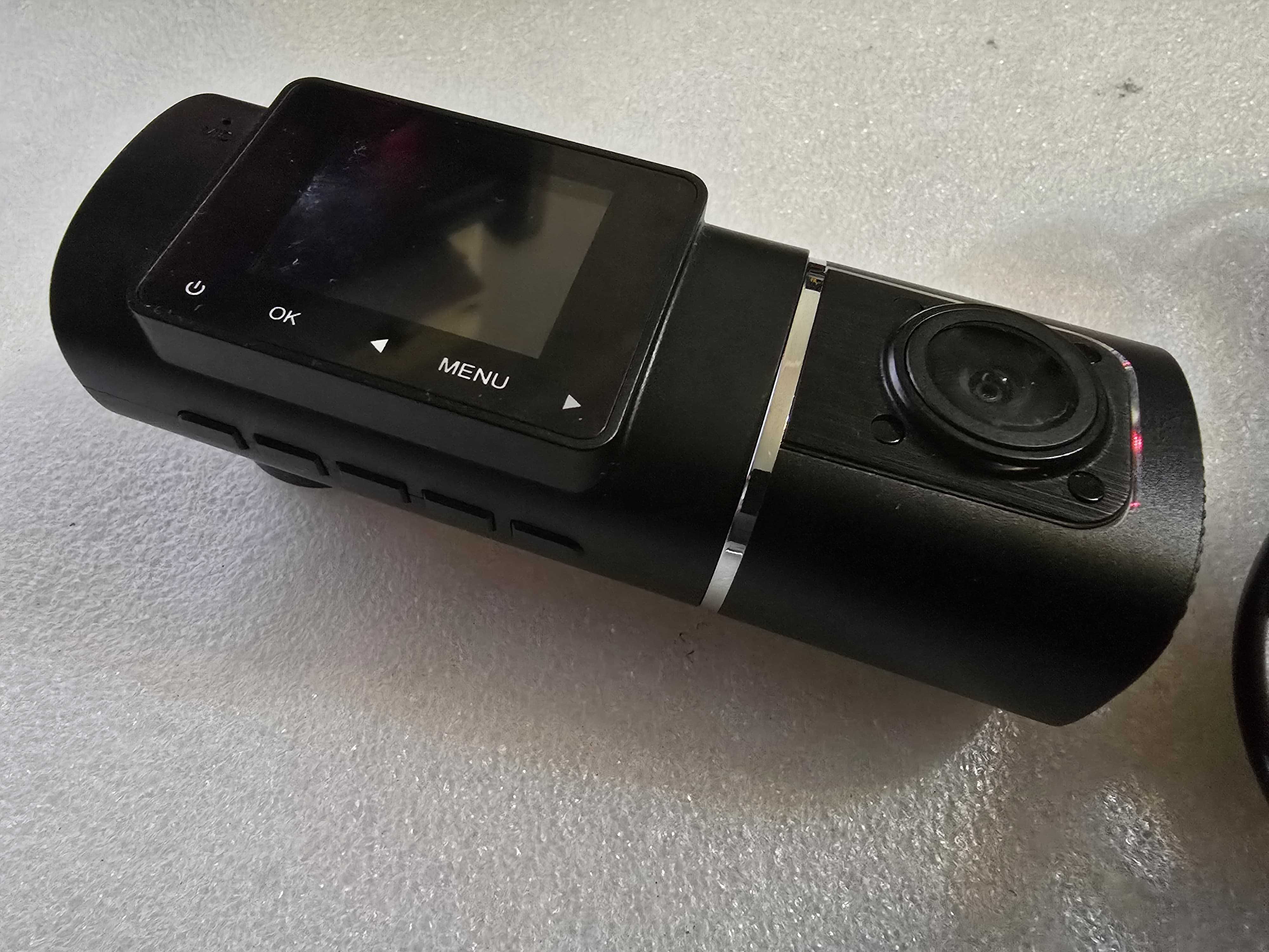 Camera Auto Dubla, Ecran LCD, 1.5 inch, Full HD Vedere Nocturna 1080p,