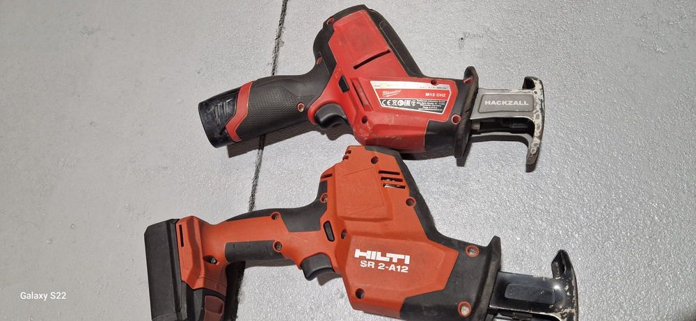 Hilti , Milwaukee ferestrau sabie pe acumulator