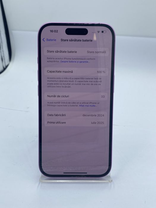 Iphone 16 128gb / Baterie 100% / FACTURA / GARANTIE #47575