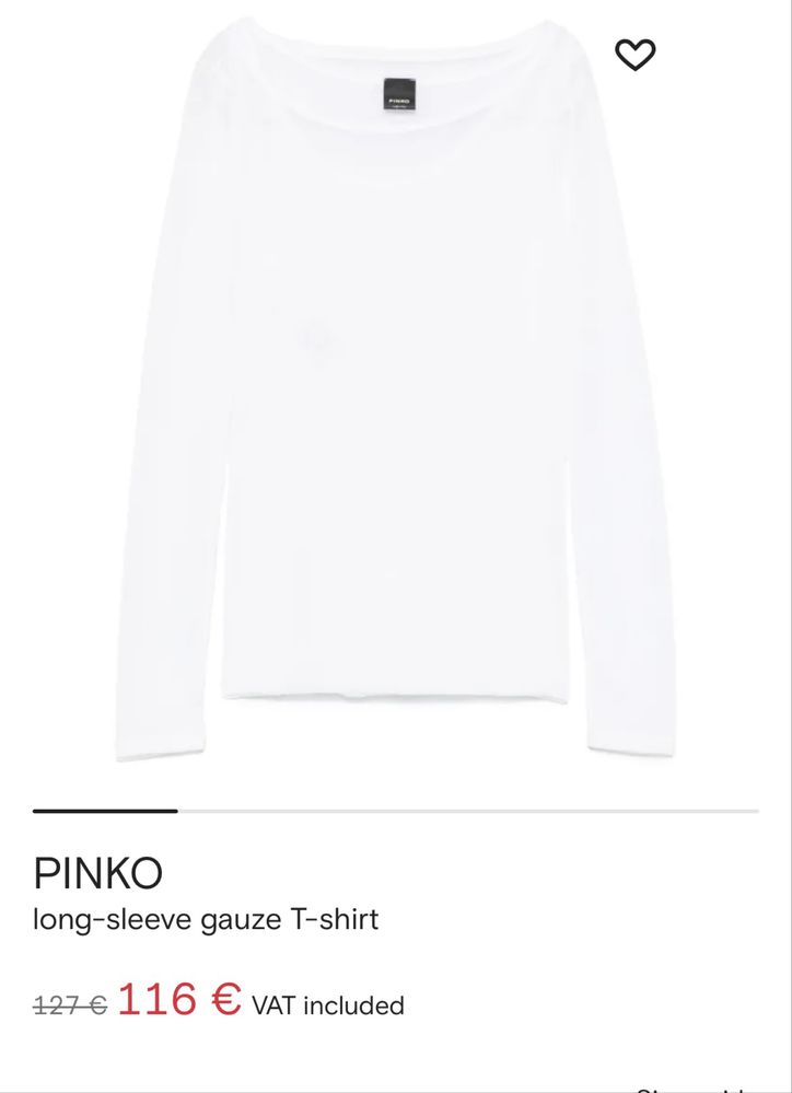 Pinko Италия оригинал интересна бяла блуза