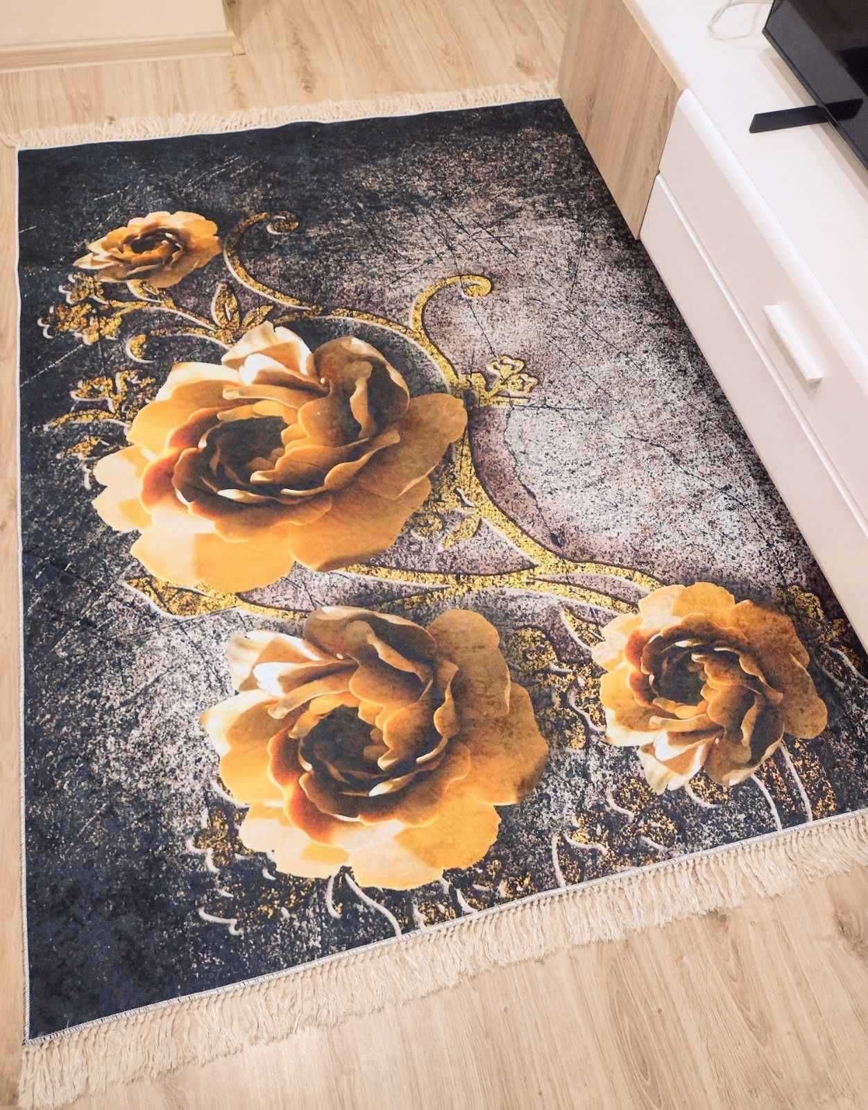 Блестящи златни пътеки пътека постелка килими килим шалте шалтета