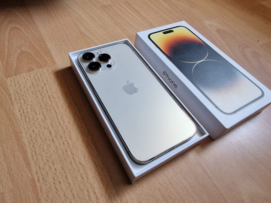 IPHONE 14 pro max 128GB, neverloked Gold