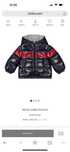 Geaca Moncler bebe marimea 6-9 luni