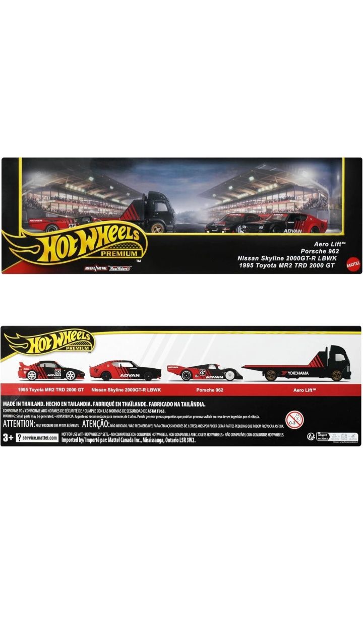 Hot Wheels Premium Diorama ADVAN Racing Team и Hot Wheels 987A-GMH39