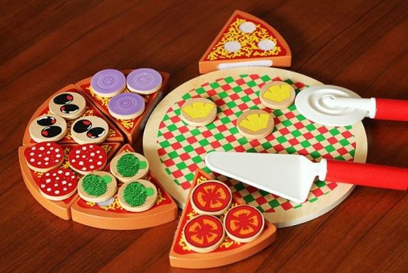 Wood Pizza с лепки за деца всички дървени играчки на хубави цени