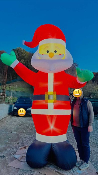 Mos Craciun gonflabil de 3.6m cu lumini led