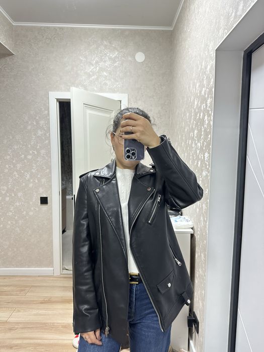 Куртка эко кожа Stradivarius