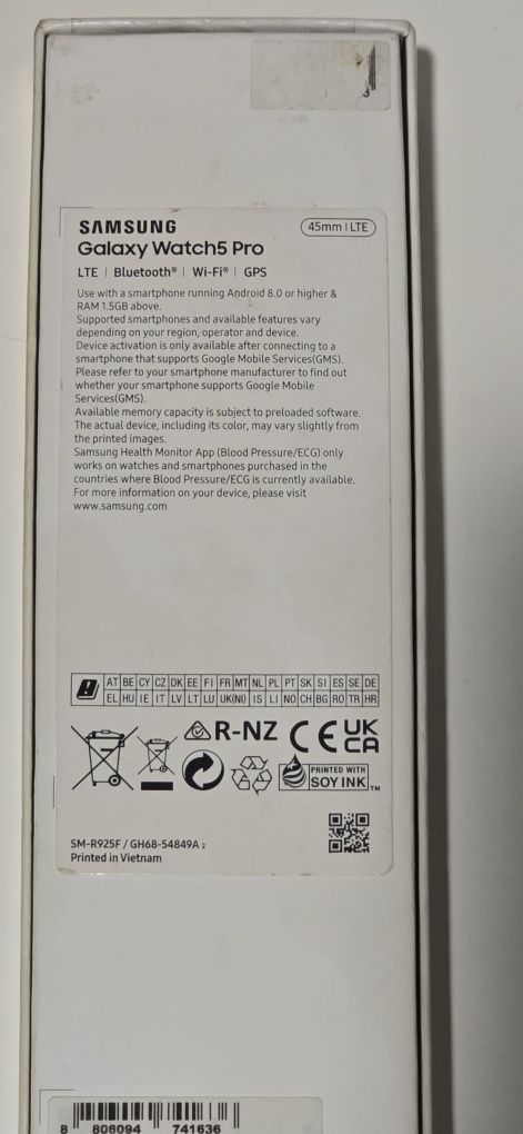 Samsung Galaxy Watch 5 Pro 45mm LTE.