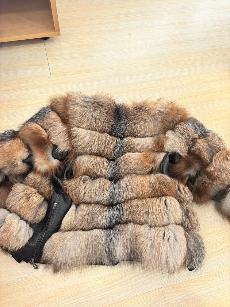 Палто естествен косъм