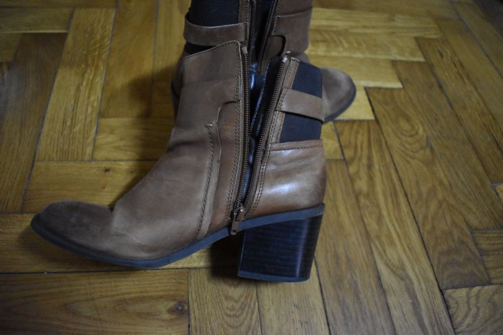 Botine dama din piele