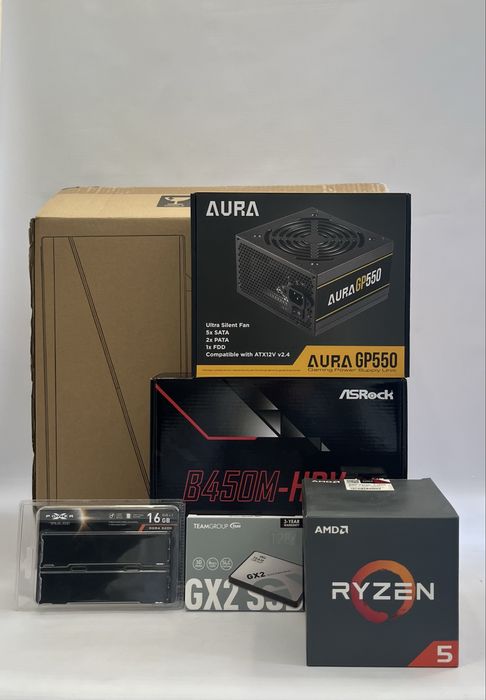 Геймърски комопютър AMD Ryzen 5 1600, GTX 1070 8GB, 16GB ram