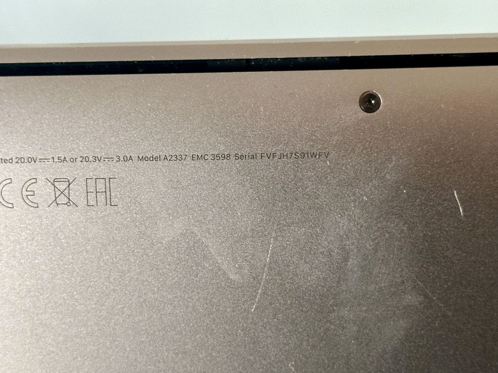 Vand Apple Macbook M1, a2337, placa blocata pentru piese