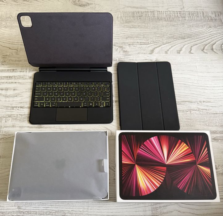 Cellular! КАТО НОВ Ipad Pro 11” Space Gray 256GB 3rd Gen ПОДАРЪЦИ