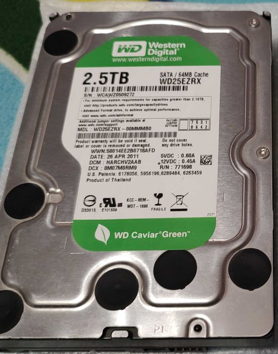 HDD Western Digital Green 2.5TB