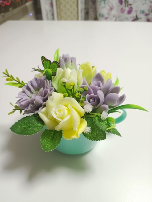 Ручная работа шикарные букеты из мыла