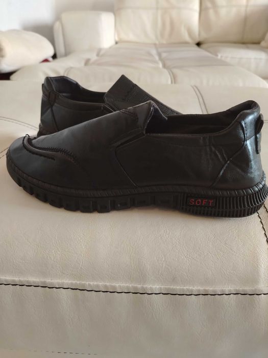 Обувки естествена кожа с дишаща подметка