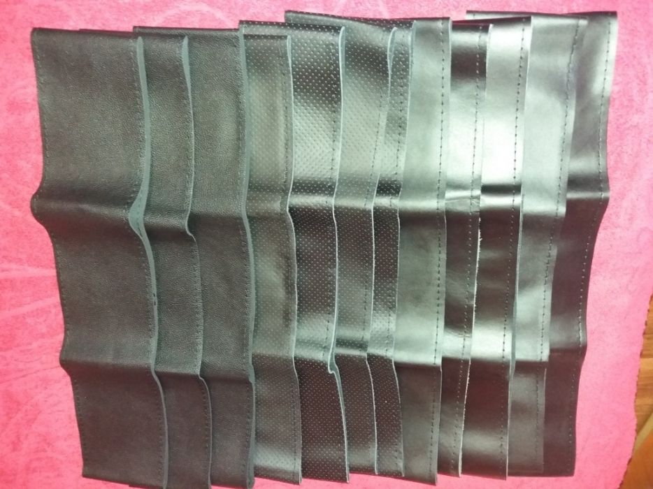 Huse pentru  volan din piele cu ac si ata