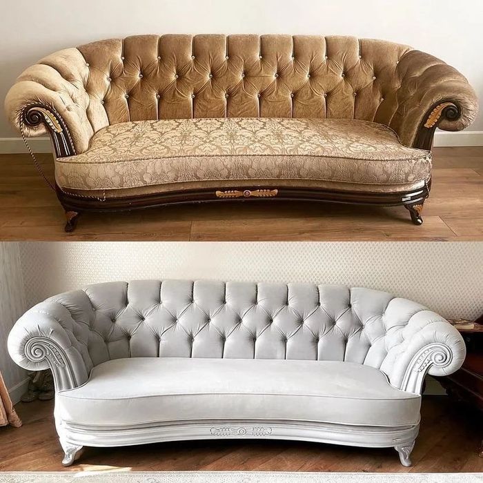 Реставрация мягкой мебели Перетяжка диван Химчистка мебели