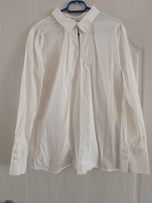 Бяла официална риза Benetton+дънкова туника+рипсена рокля на H&M