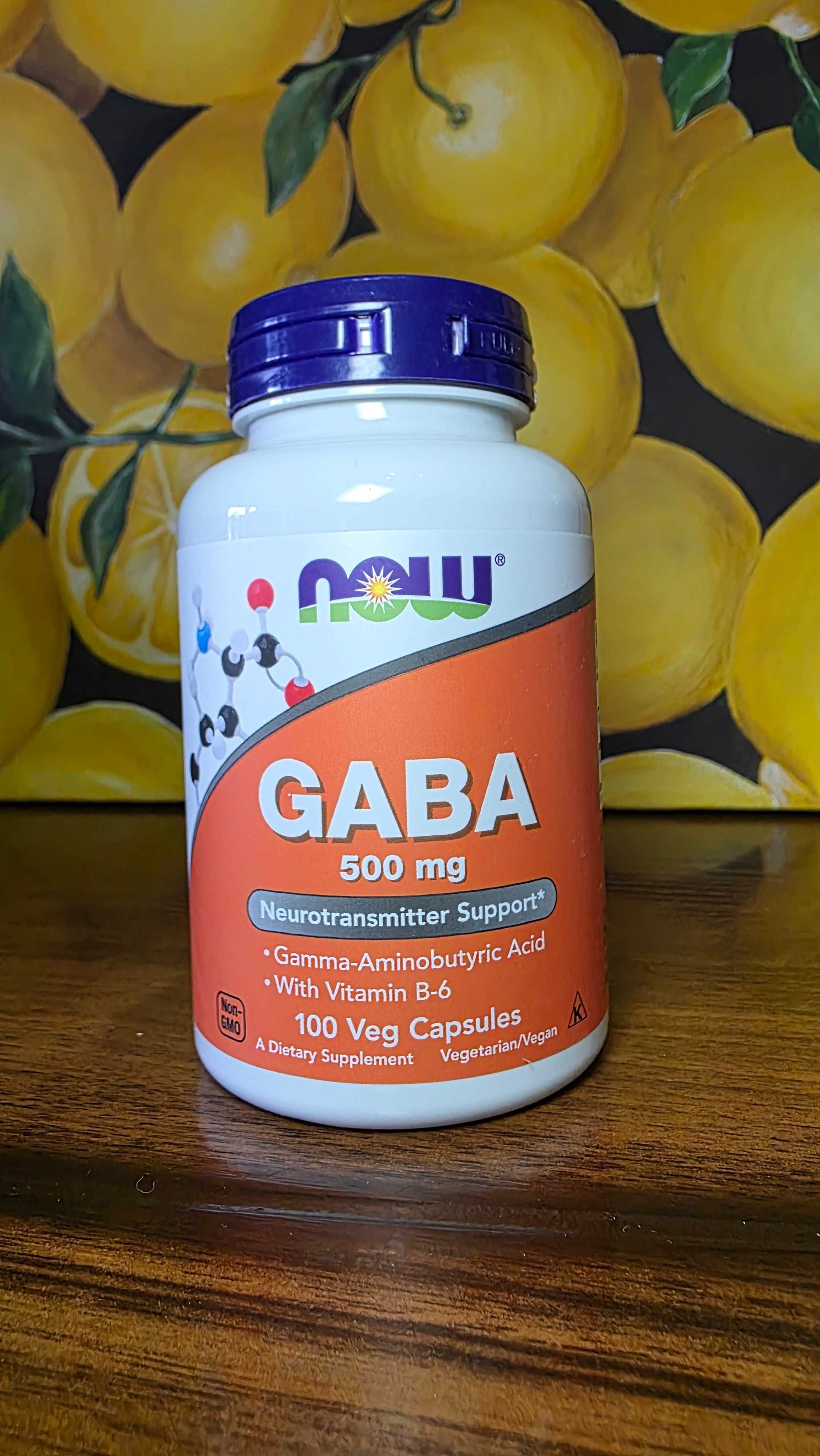 ДОСТАВКИ НЕТ Now GABA 500mg + витаминВ6 , 100шт Made in USA