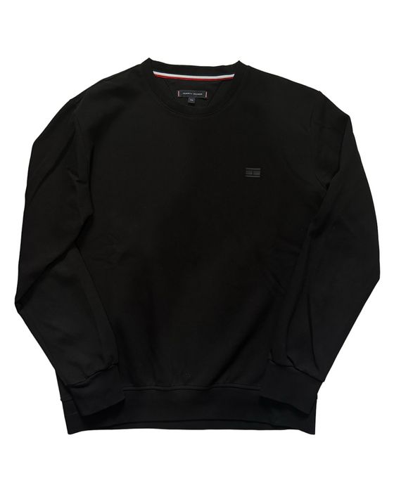 Bluza Tommy Hilfiger XXL – Neagră, logo minimalist, nouă