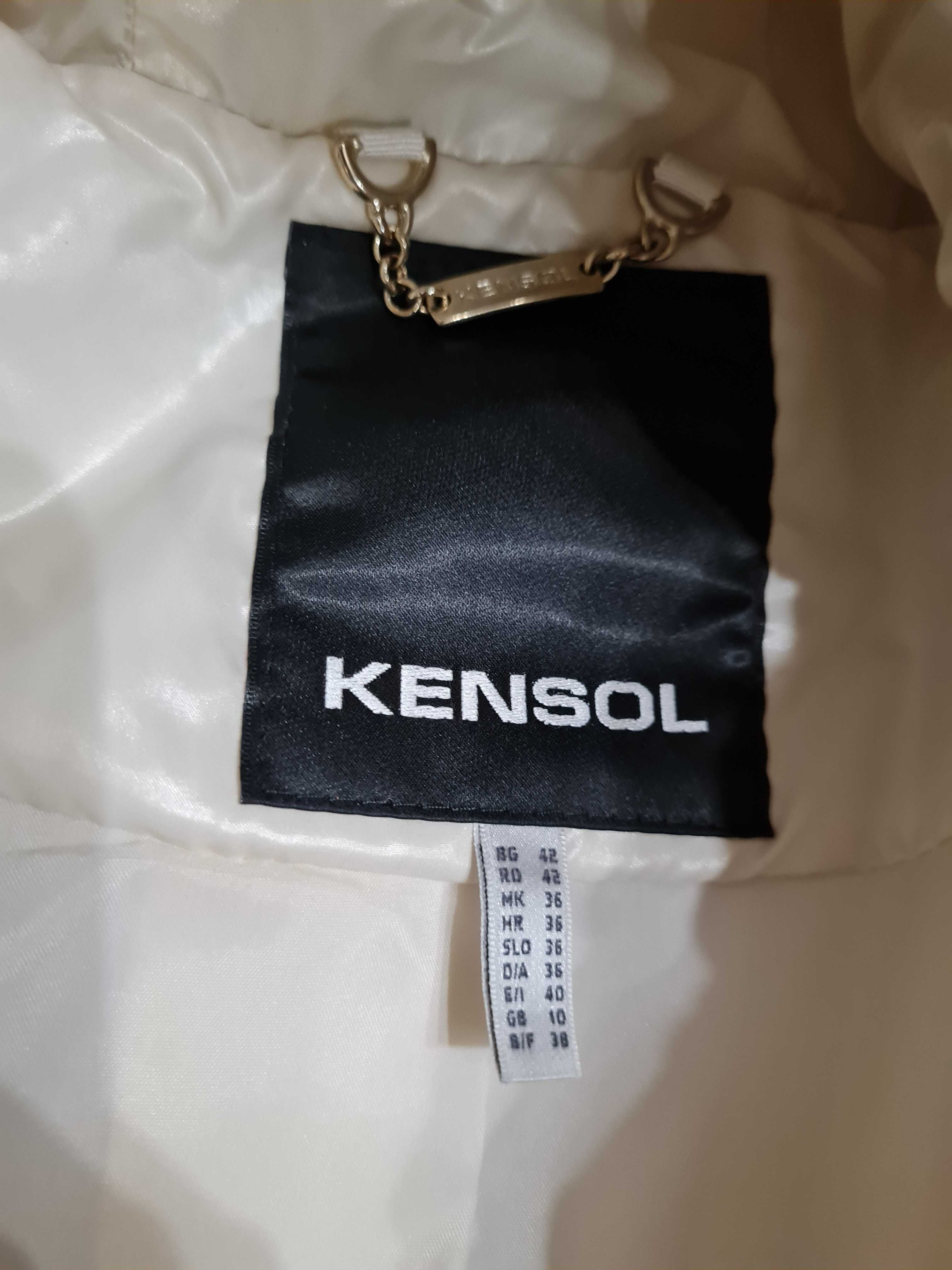 Дамски зимни якета KENSOL , размер 42, естествен пух на качулката