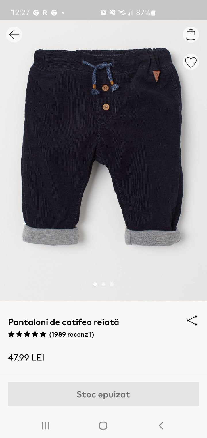 Pantaloni baby H&M