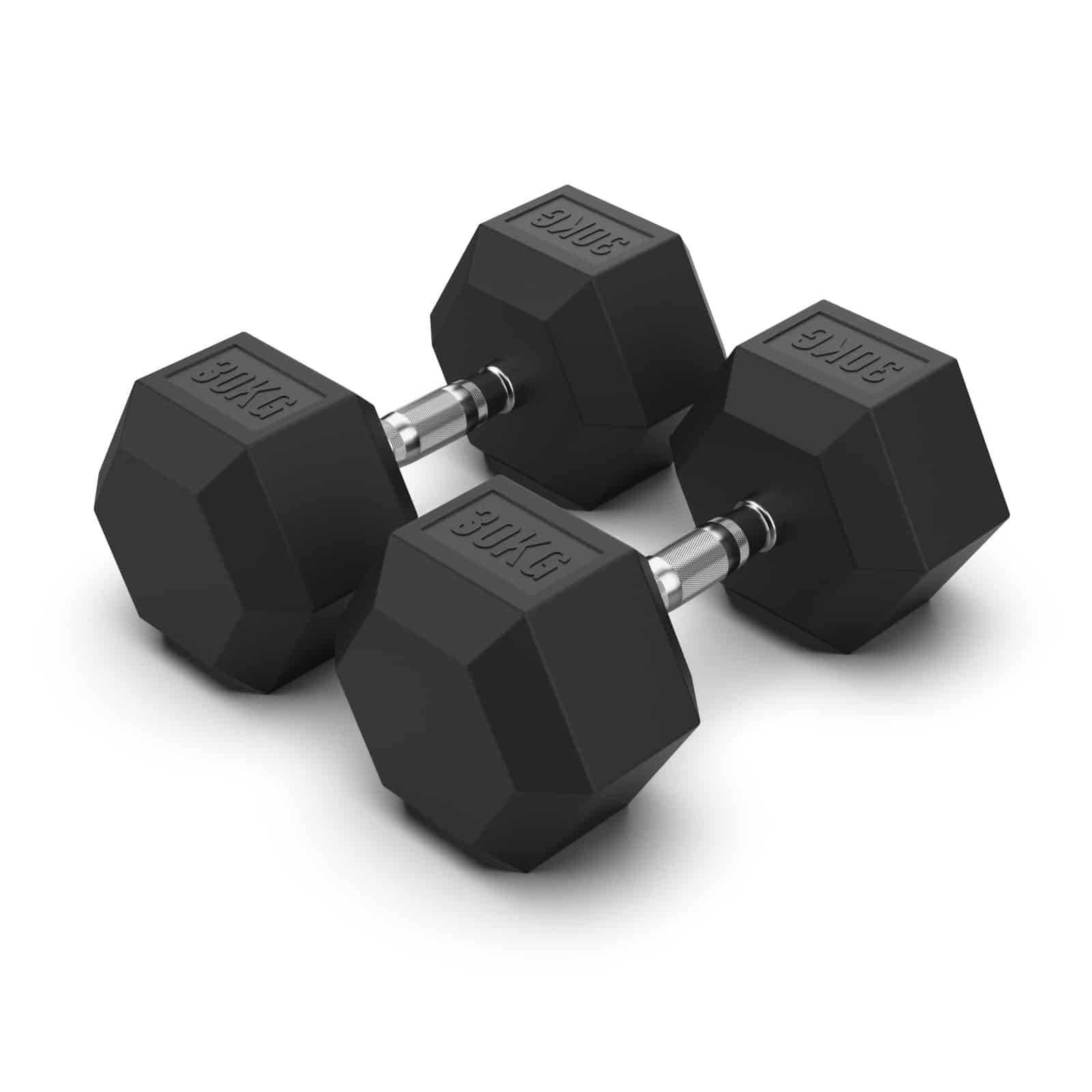 Дъмбели Хекс Pro , Фиксирани Гири HEX 2 × 30 кг, Dumbbells