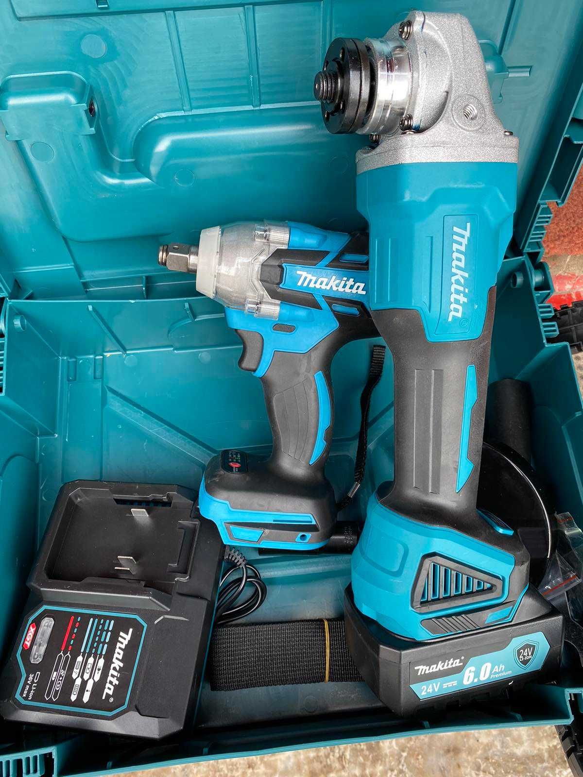 2в1 БЕЗЧЕТКОВ Акумулаторен ъглошлайф и гайковерт Makita Pro 24v МАКИТА