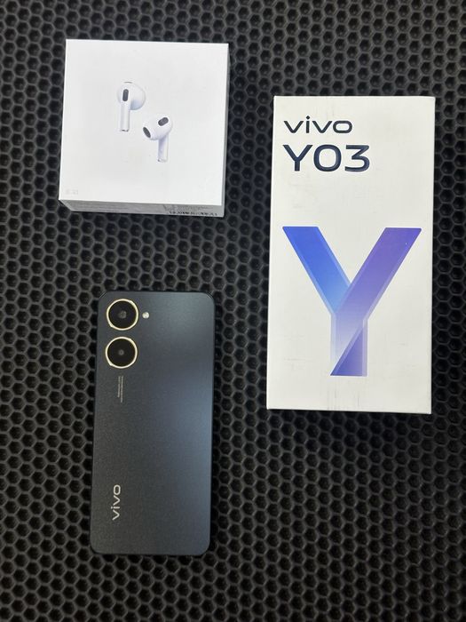 Vivo Y03 8/128gb+Air Pods{Абая 68, смартфон телефон самсунг редми виво