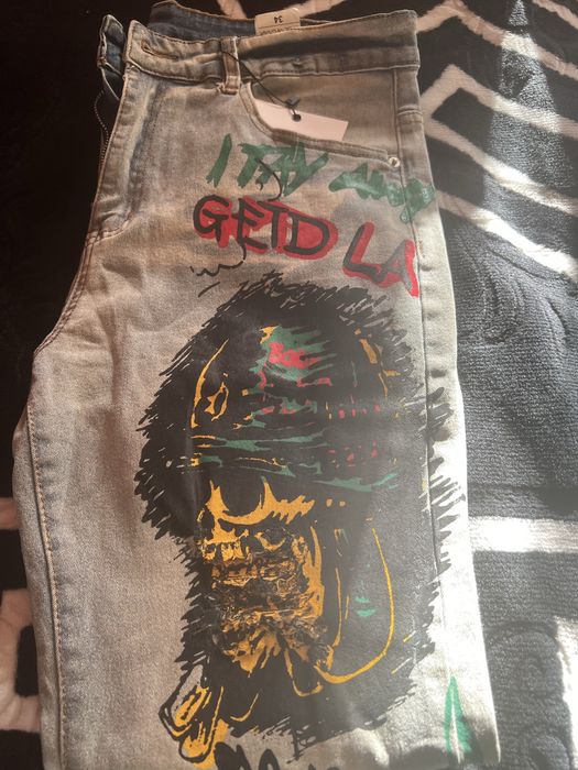 Blugi imprimare Grafiti